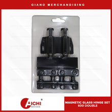 Load image into Gallery viewer, Magnetic Push Glass Hinge Set 600
