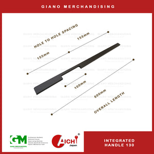 Integrated Cabinet Handle 130 MBK