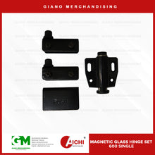 Load image into Gallery viewer, Magnetic Push Glass Hinge Set 600
