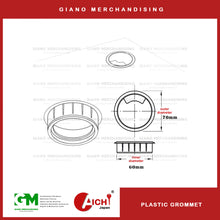 Load image into Gallery viewer, Plastic Grommet (60mmx70mm)

