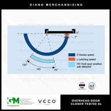 Load image into Gallery viewer, Veco Overhead Door Closer TEB700 AL

