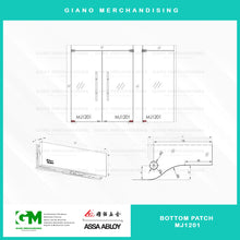 Load image into Gallery viewer, Assa Abloy Bottom Patch Fitting MJ1201

