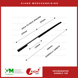 Integrated Cabinet Handle 130 MBK