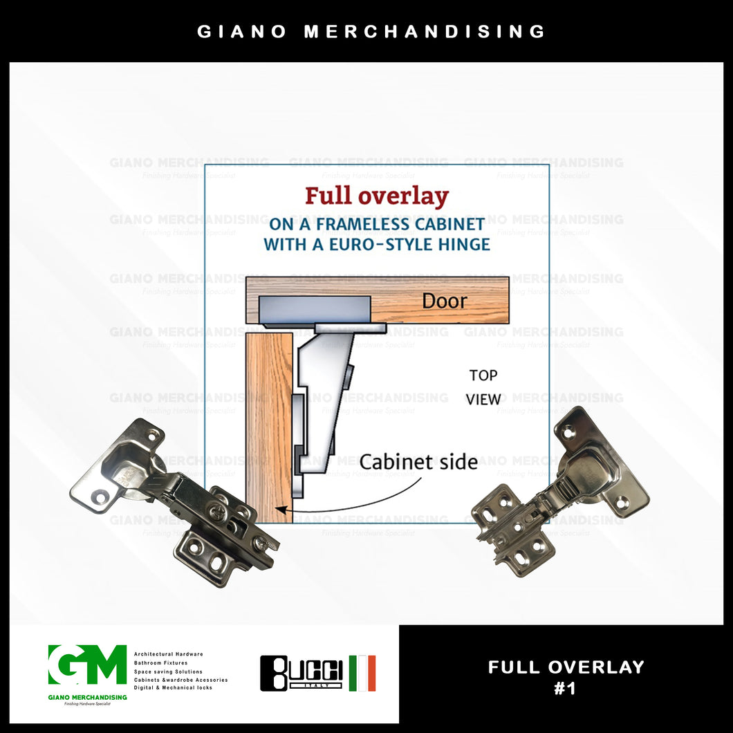 BUCCI Slide-On Ordinary Hinge 604 (2pcs)