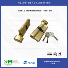 Load image into Gallery viewer, Alpha Euro Cylinder 70mm for Mortisse Lock
