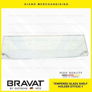 BRAVAT Tempered Glass Shelf Holder D733C-1