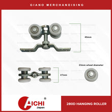 Load image into Gallery viewer, Aluminum G09 Door Track with 280D Nylon Rollers &amp; 3 pcs Wall Bracket
