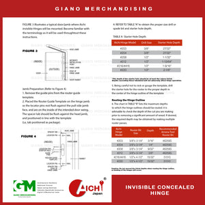 Aichi Concealed  Invisible Door Hinge