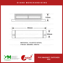 Load image into Gallery viewer, PVC Magnetic Catches 522
