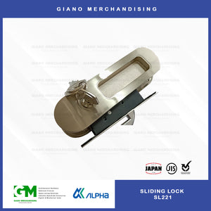 Alpha Sliding Door Lock SL221 Oval