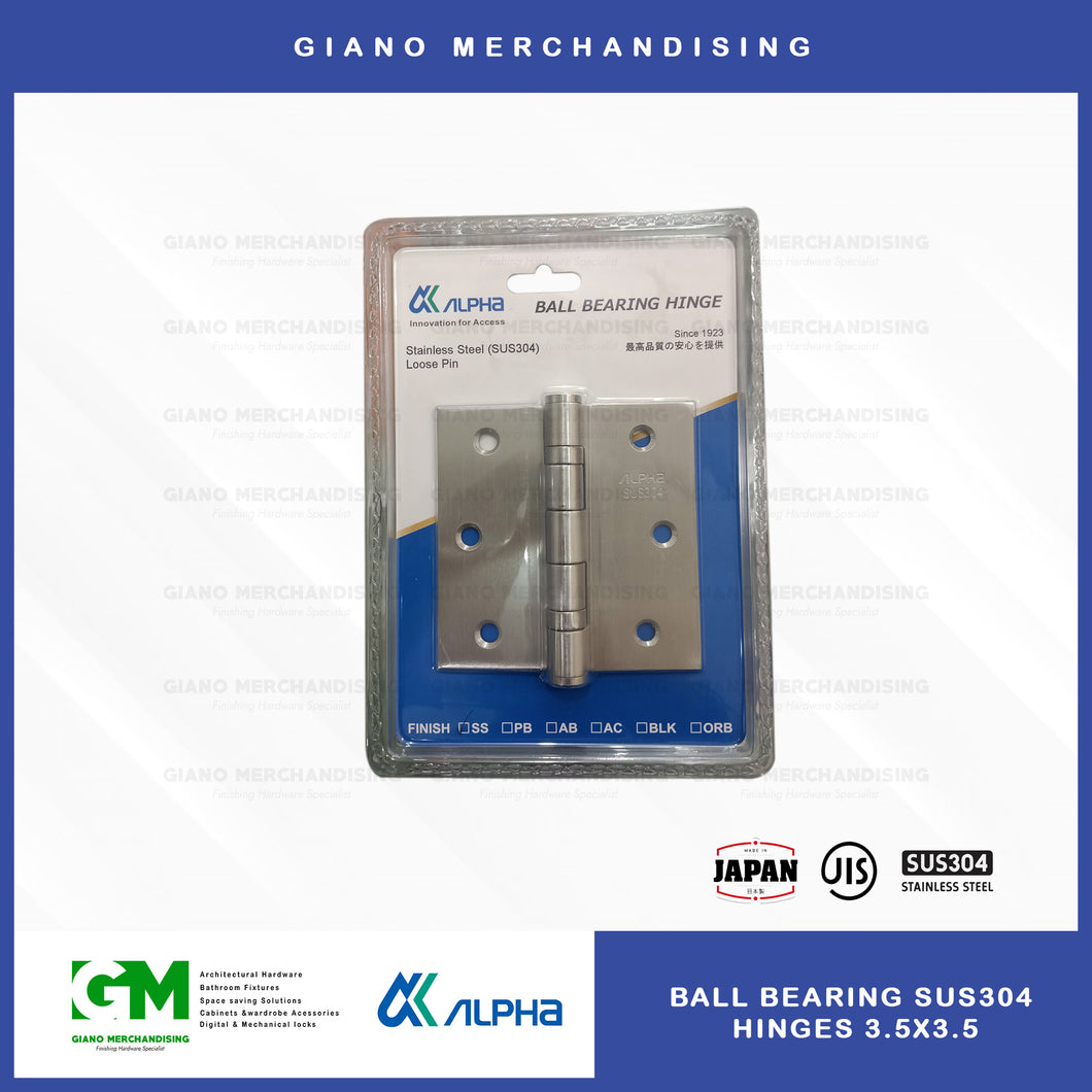 Alpha Ball Bearing Hinges (3.5x3.5x2.5mm)