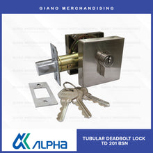 Load image into Gallery viewer, Alpha Tubular Deadbolt Lock TD201
