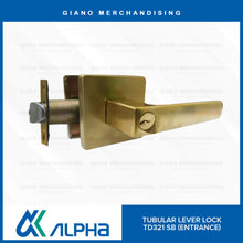 Load image into Gallery viewer, Alpha Tubular Lever Door Lock
