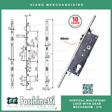 Load image into Gallery viewer, Facchinetti Vertical Multipoint Lock with Gear Mechanism 279
