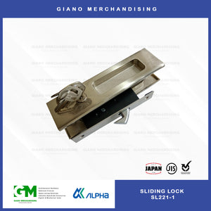 Alpha Sliding Door Lock Square