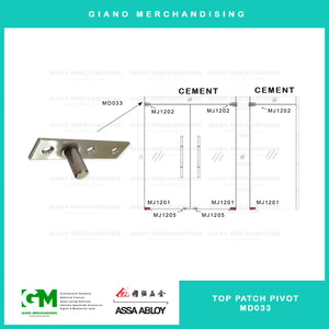 Assa Abloy Top Patch Pivot MD033